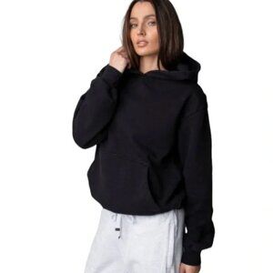 TALENTLESS Black Cotton Pullover Kangaroo Pocket Hoodie size Medium